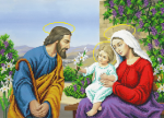 Isus și femeie cu copil în mână - A-185