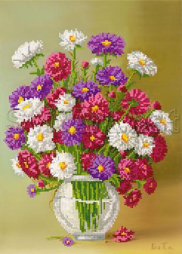 Bouquet of beautiful multi-colored daisies - A-319