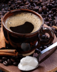 Black coffee with sugar - F-031a