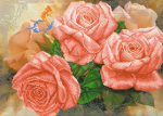 A bouquet of roses in a vase - A-032