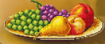 Ripe fruit on a plate - A-193a
