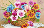 Pansy in the basket - SI-610