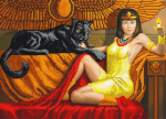 Woman and Panther - A-084