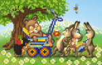 Bear cubs and hares - SI-411