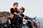 Couple on a motorcycle - F-036
