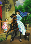 Lady on horseback - A-074