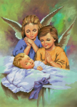 Angels keepers near the child - A-224