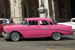 Pink retro car - F-254c