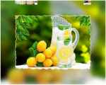 Lemons and decanter of lemonade - 3 -  F-268a