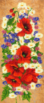 Large bouquet of poppies and chamomiles - A-161