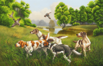 Câini pe vânătoare - SI-770