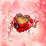Coffee cup - Heart - M-006