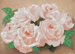 Bouquet of white roses - A-092