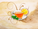A cup of tea with lemon - M-010