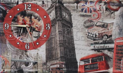 Clock with edging on the background of Big Ben - CH F-060