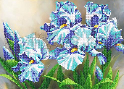 Blue flowers - A-054a