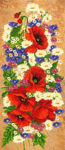 Large bouquet of poppies and chamomiles - A-161