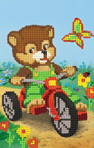 Teddy bear on a bicycle - SI-185