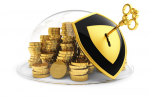 Money-box with gold chinks - F-020