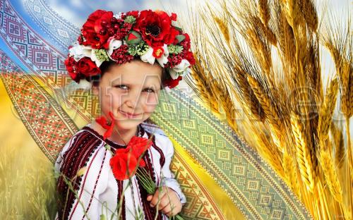 Ukrainka and spikelets - F-239