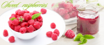 Raspberry dish and jar with jam - F-238