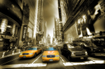 Machines of taxi on the municipal road - F-010
