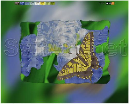 Butterfly on a flower near - �� F-124