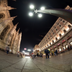 City square at night - F-283