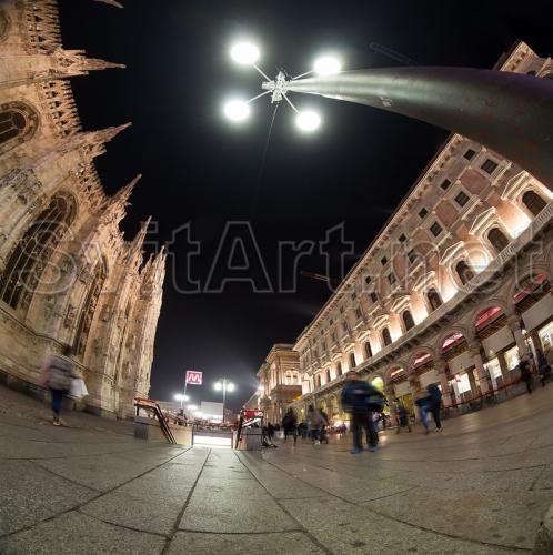 City square at night - F-283