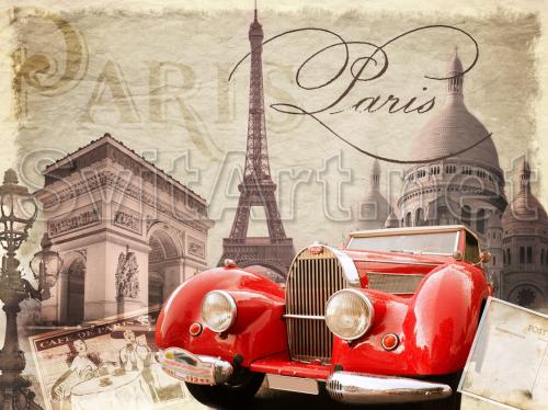 collection car and the sights of Paris - F-293
