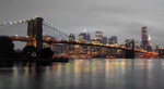 Brooklyn Bridge in gray tones - F-153