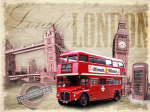 double decker bus and Big Ben - F-292