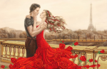Couple in love in Paris - SI-634