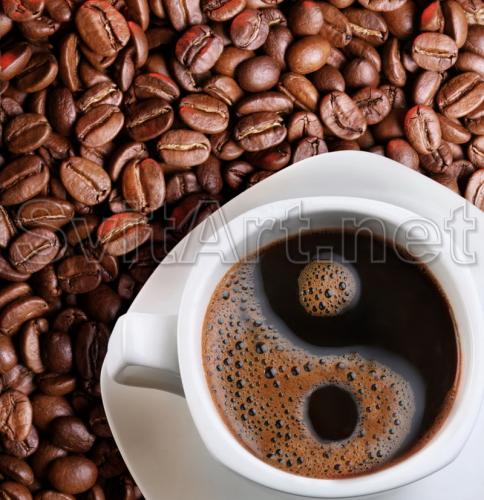 Coffee yin-yang - F-249e